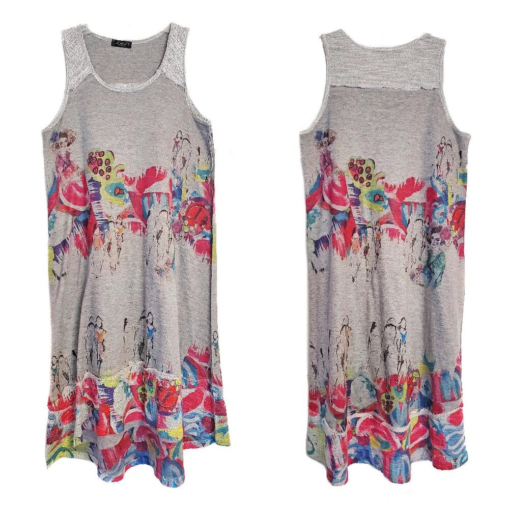 Inoah Brushed Paint Knit Dress